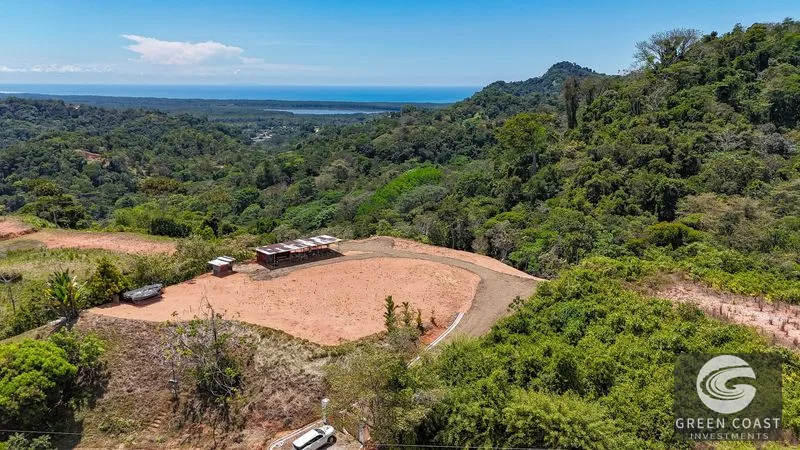 An elevated, prepared river lot with 360-degree ocean, mountain, valley and jungle views — view 1, Tres Ríos, Osa, Costa Rica