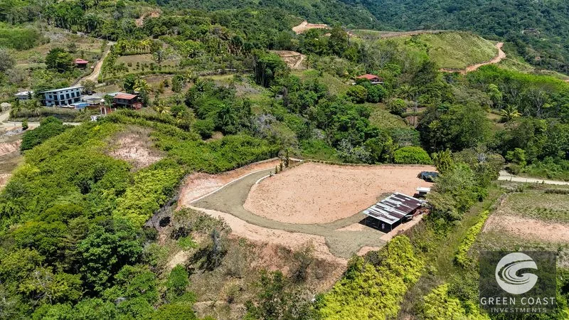 An elevated, prepared river lot with 360-degree ocean, mountain, valley and jungle views — view 2, Tres Ríos, Osa, Costa Rica