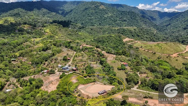An elevated, prepared river lot with 360-degree ocean, mountain, valley and jungle views — view 39, Tres Ríos, Osa, Costa Rica