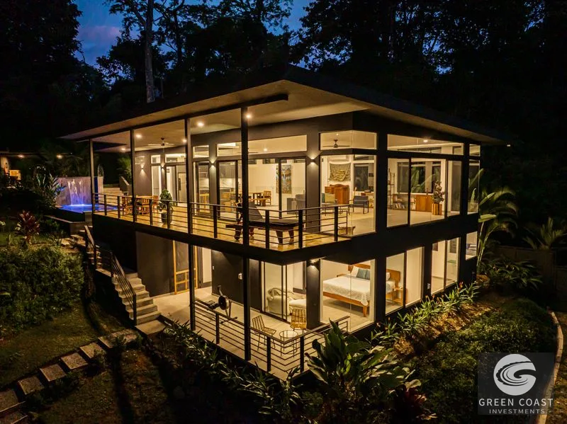 Escaleras Modern Elegance with Ocean Window Views and Jungle Tranquility, Dominical Costa Rica — view 2, Dominical, Costa Rica