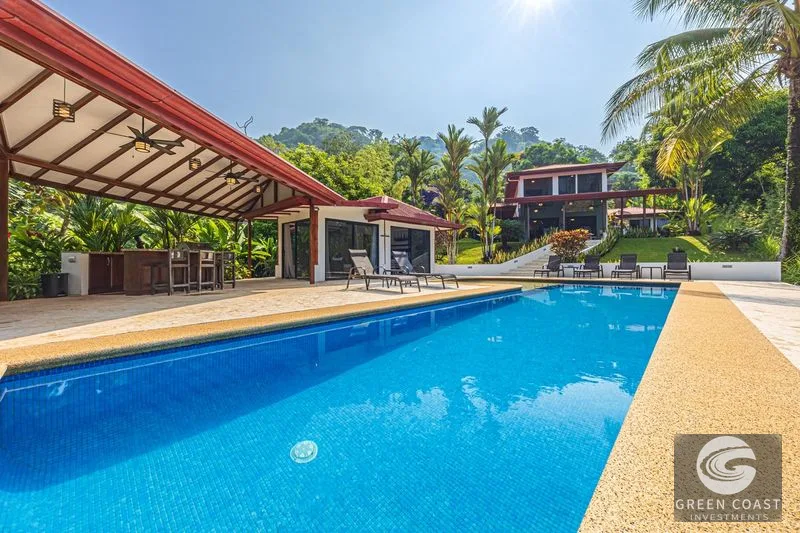 2.07 ACRES – 3 Bedroom Elegant Home With Guest Suite & Sweeping Ocean Views, Secluded & Nestled within Lush Jungle Surroundings!!! — view 6, Uvita, Osa, Costa R