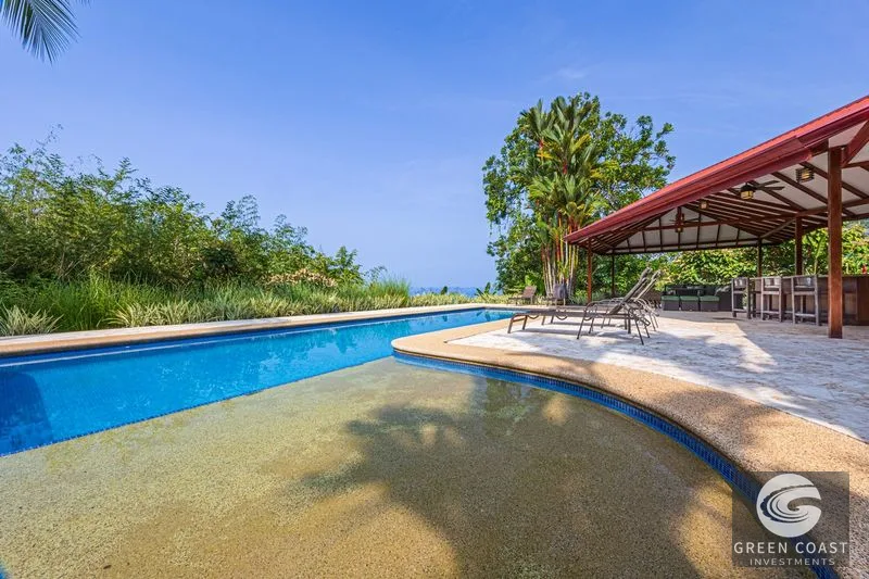 2.07 ACRES – 3 Bedroom Elegant Home With Guest Suite & Sweeping Ocean Views, Secluded & Nestled within Lush Jungle Surroundings!!! — view 7, Uvita, Osa, Costa R