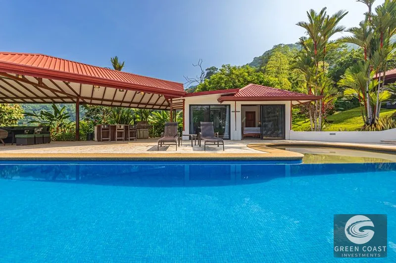 2.07 ACRES – 3 Bedroom Elegant Home With Guest Suite & Sweeping Ocean Views, Secluded & Nestled within Lush Jungle Surroundings!!! — view 8, Uvita, Osa, Costa R