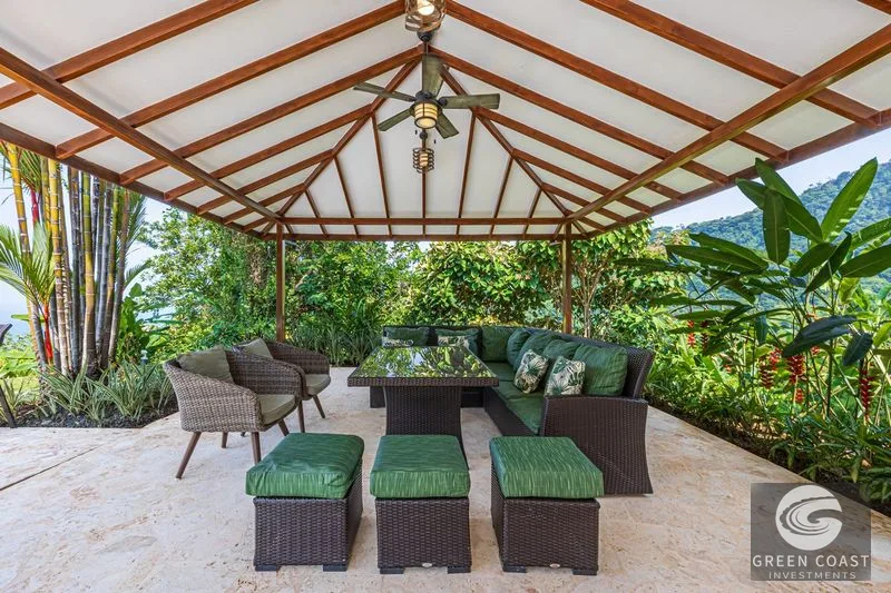 2.07 ACRES – 3 Bedroom Elegant Home With Guest Suite & Sweeping Ocean Views, Secluded & Nestled within Lush Jungle Surroundings!!! — view 13, Uvita, Osa, Costa 