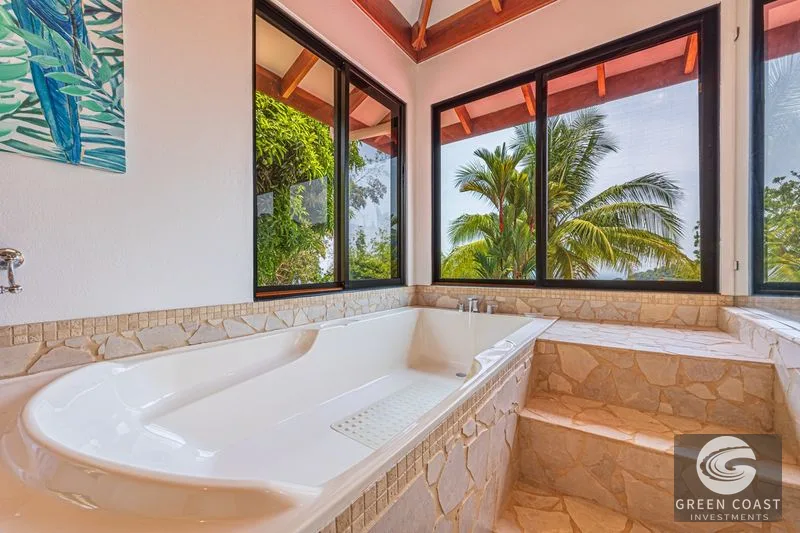2.07 ACRES – 3 Bedroom Elegant Home With Guest Suite & Sweeping Ocean Views, Secluded & Nestled within Lush Jungle Surroundings!!! — view 38, Uvita, Osa, Costa 