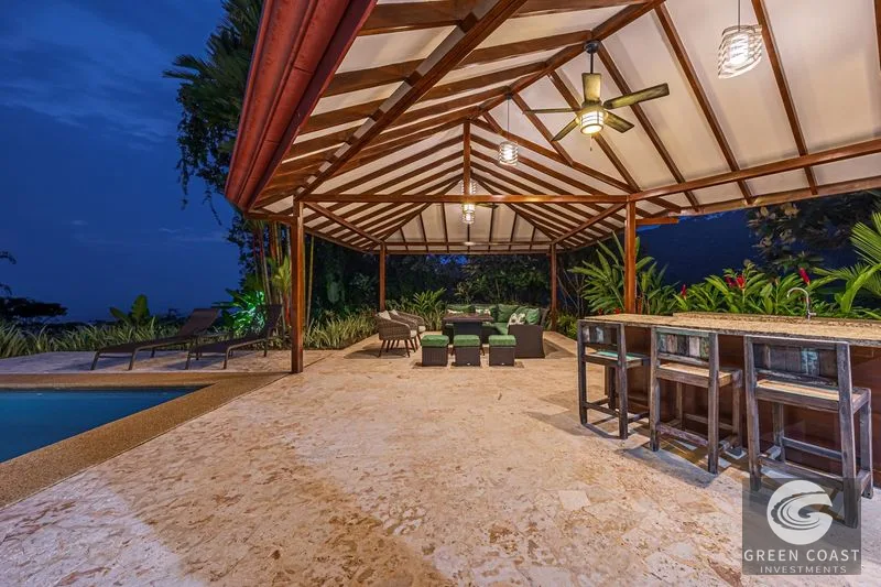 2.07 ACRES – 3 Bedroom Elegant Home With Guest Suite & Sweeping Ocean Views, Secluded & Nestled within Lush Jungle Surroundings!!! — view 39, Uvita, Osa, Costa 