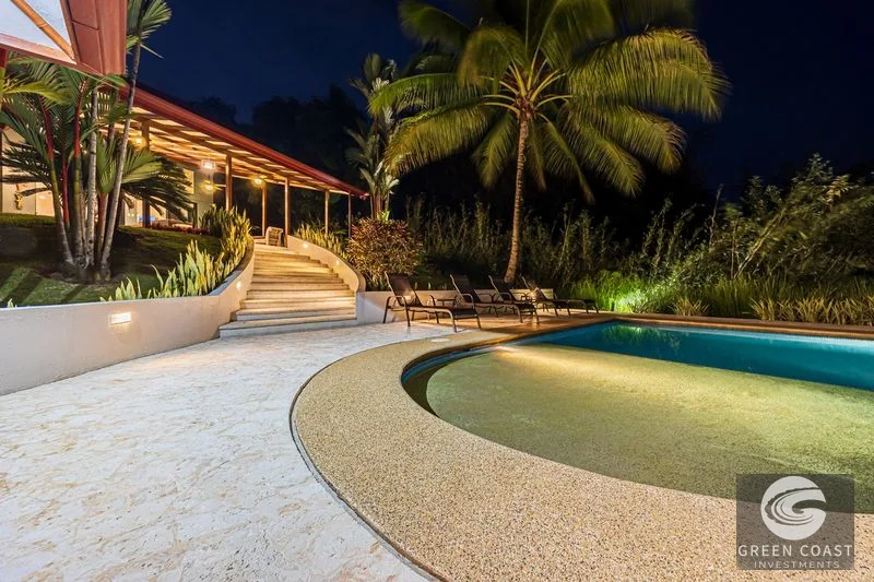 2.07 ACRES – 3 Bedroom Elegant Home With Guest Suite & Sweeping Ocean Views, Secluded & Nestled within Lush Jungle Surroundings!!! — view 47, Uvita, Osa, Costa 