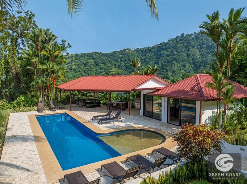 2.07 ACRES – 3 Bedroom Elegant Home With Guest Suite & Sweeping Ocean Views, Secluded & Nestled within Lush Jungle Surroundings!!! — view 49, Uvita, Osa, Costa 