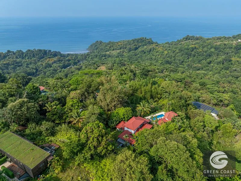 2.07 ACRES – 3 Bedroom Elegant Home With Guest Suite & Sweeping Ocean Views, Secluded & Nestled within Lush Jungle Surroundings!!! — view 50, Uvita, Osa, Costa 