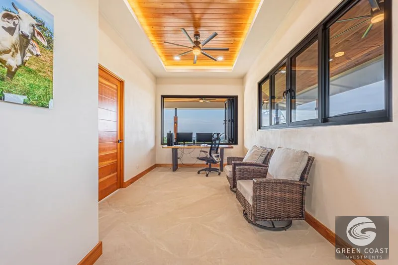 4 ACRES – 3 Bedroom Home “The Crystal Shire” With Wide Ocean View, Creek, Solar Power, Fine Craftsmanship, Self Sufficiency!! — view 15, Portalon, Matapalo, Cos