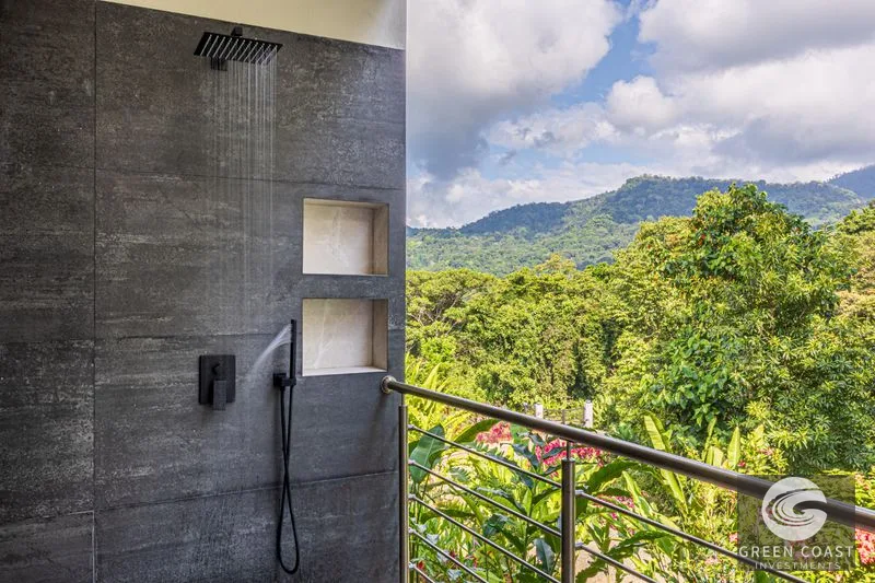 4 ACRES – 3 Bedroom Home “The Crystal Shire” With Wide Ocean View, Creek, Solar Power, Fine Craftsmanship, Self Sufficiency!! — view 19, Portalon, Matapalo, Cos