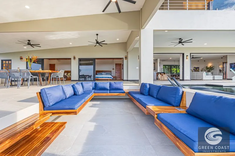 4 ACRES – 3 Bedroom Home “The Crystal Shire” With Wide Ocean View, Creek, Solar Power, Fine Craftsmanship, Self Sufficiency!! — view 35, Portalon, Matapalo, Cos
