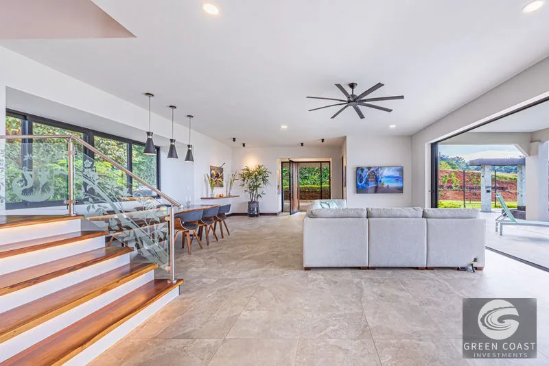 4 ACRES – 3 Bedroom Home “The Crystal Shire” With Wide Ocean View, Creek, Solar Power, Fine Craftsmanship, Self Sufficiency!! — view 38, Portalon, Matapalo, Cos