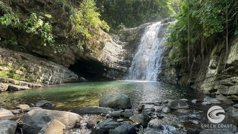 Mountain Farm Land for Sale in Uvita, Costa Rica | Ocean Views & Waterfall — view 1, Dominical, Costa Rica