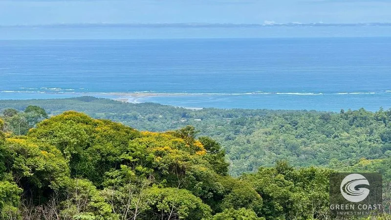 Mountain Farm Land for Sale in Uvita, Costa Rica | Ocean Views & Waterfall — view 2, Dominical, Costa Rica