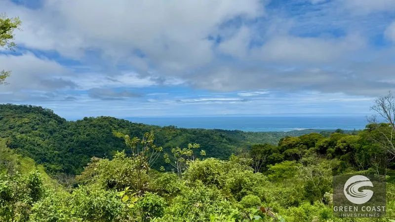 Mountain Farm Land for Sale in Uvita, Costa Rica | Ocean Views & Waterfall — view 3, Dominical, Costa Rica