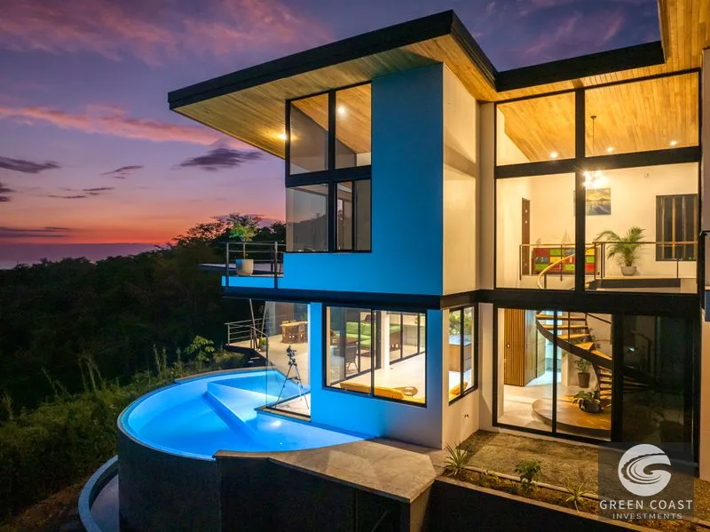 Stunning Ocean and Sunset View Custom Home with Guest House — view 4, Uvita, Uvita, Costa Rica