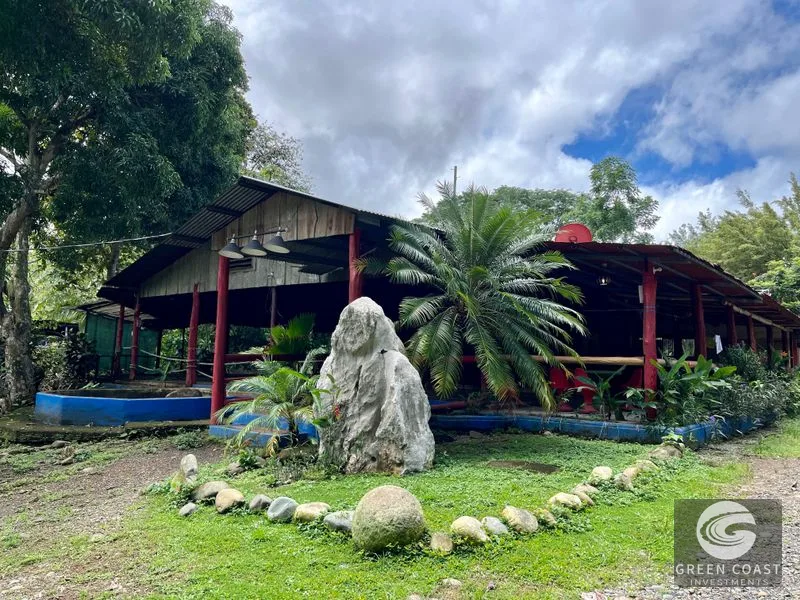 4.3-Acre Riverfront Oasis with Pond and Versatile Commercial/Residential Structure in Quepos — view 2, Londres, Quepos, Costa Rica