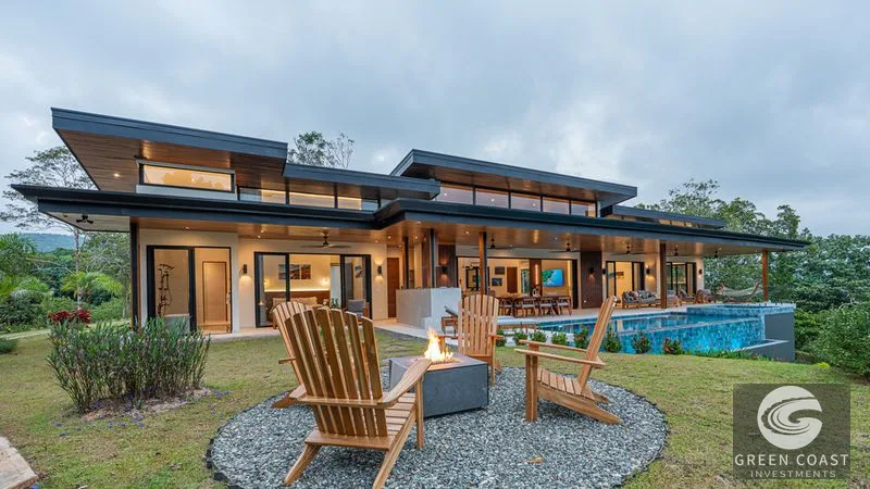 Modern 3BR Luxury Estate with Infinity Pool & Waterfall Views in Dominical — view 1, Dominical, Dominical, Costa Rica