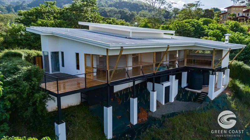 Modern Luxury Ocean-View Villa with Teak Floors in Ojochal — view 1, Ojochal, Costa Rica