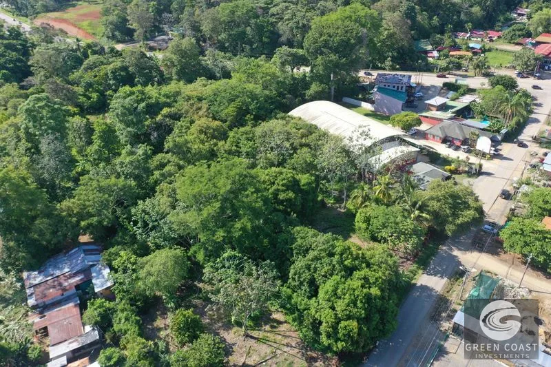 Prime Commercial Lot in Downtown Uvita: Flat, Subdividable Land with Paved Road Frontage — view 3, Dominical, Costa Rica