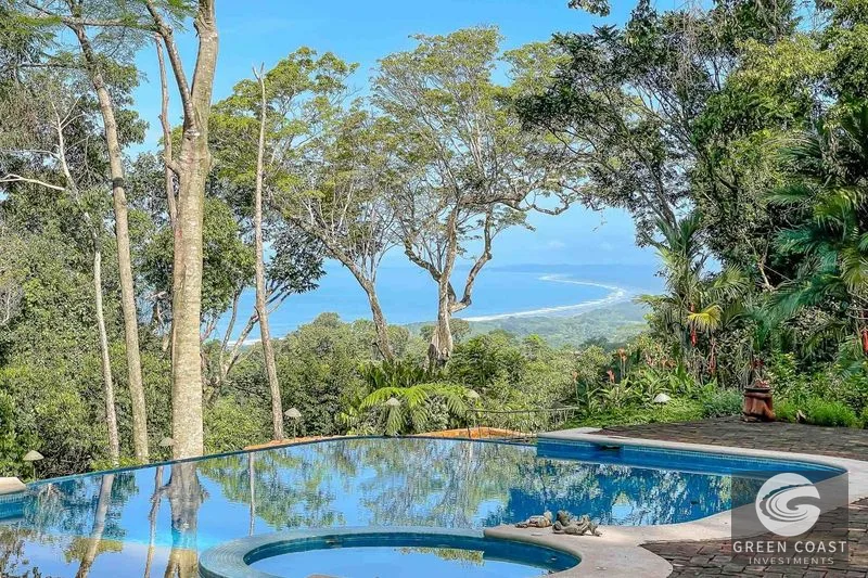23-Acre Ocean View Estate in Exclusive Eco-Community with Pool & Guest House — view 1, Dominical, Costa Rica