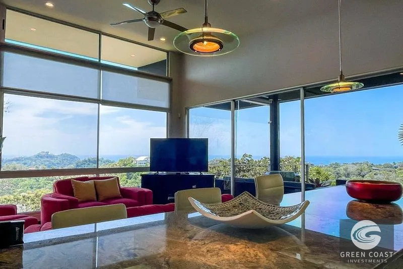 Luxury Ocean-View Manuel Antonio Villa with Infinity Pool & Extra Building Lot — view 5, Manuel Antonio, Quepos, Costa Rica