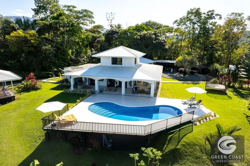 Luxury Modern Estate with Mountain Views, Guest Container Home & Expansion Pad in Ojochal — view 1, Ojochal, Costa Rica