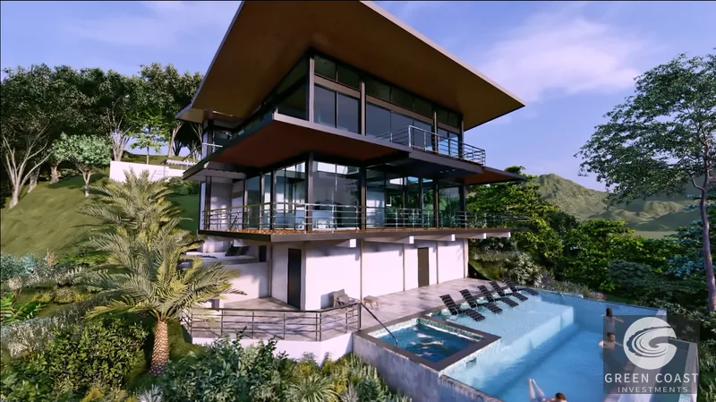 Ultra-Modern 3BR Escaleras Estate with Terraced Ocean Views & Luxury Pool Deck — view 1, Dominical, Dominical, Costa Rica