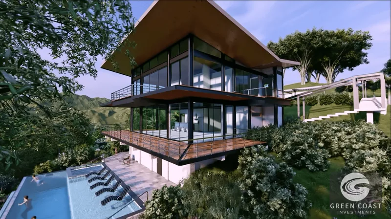 Ultra-Modern 3BR Escaleras Estate with Terraced Ocean Views & Luxury Pool Deck — view 2, Dominical, Dominical, Costa Rica