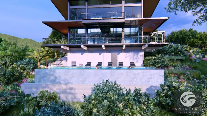 Ultra-Modern 3BR Escaleras Estate with Terraced Ocean Views & Luxury Pool Deck — view 3, Dominical, Dominical, Costa Rica