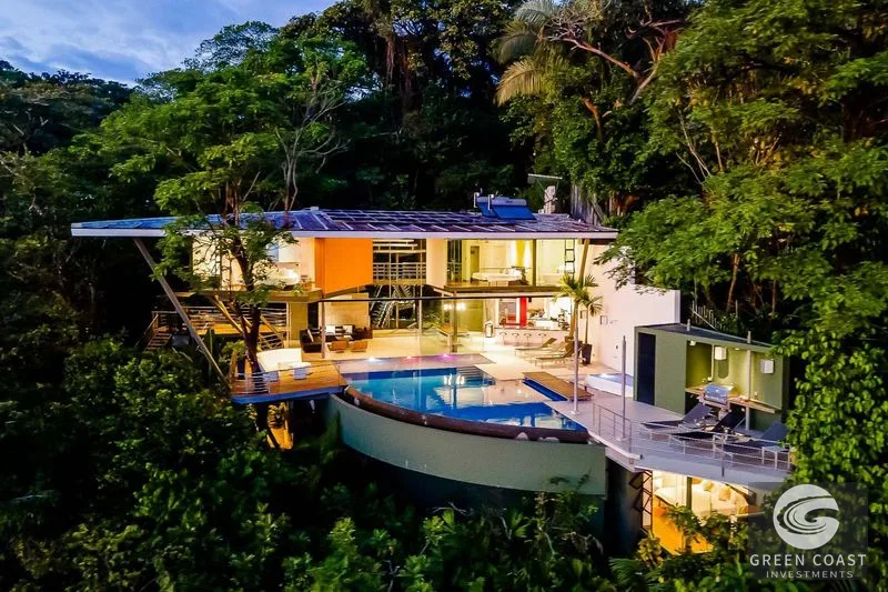 6-BR Victor Cañas Ocean-View Masterpiece in Manuel Antonio with Private Funicular & Infinity Pool — view 1, Manuel Antonio, Costa Rica