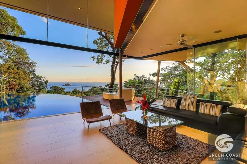 6-BR Victor Cañas Ocean-View Masterpiece in Manuel Antonio with Private Funicular & Infinity Pool — view 4, Manuel Antonio, Costa Rica