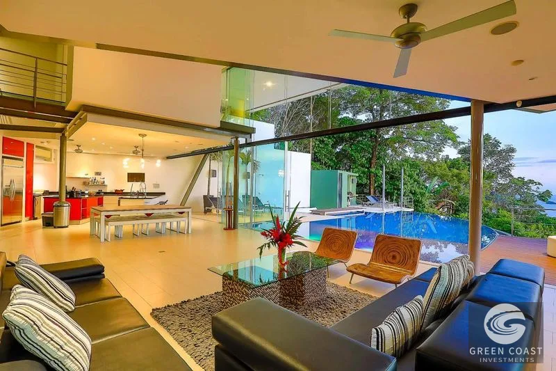 6-BR Victor Cañas Ocean-View Masterpiece in Manuel Antonio with Private Funicular & Infinity Pool — view 9, Manuel Antonio, Costa Rica