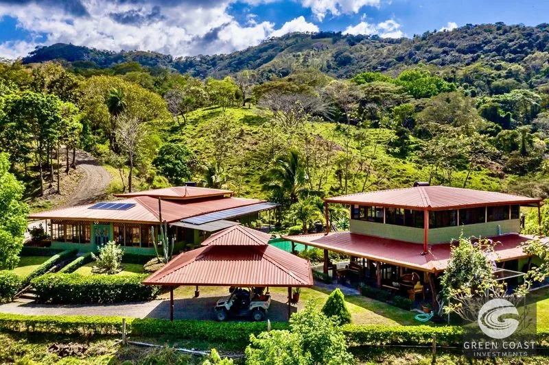 Atenas 240-Acre Development Land: 93 Registered Lots, Hacienda & Natural Springs — view 1, Atenas, Costa Rica