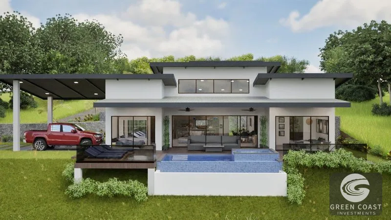 Luxury 4BR Atenas Estate: Panoramic Views, Private Guest House & Pool in Exclusive Gated Community — view 1, Escazú, Costa Rica