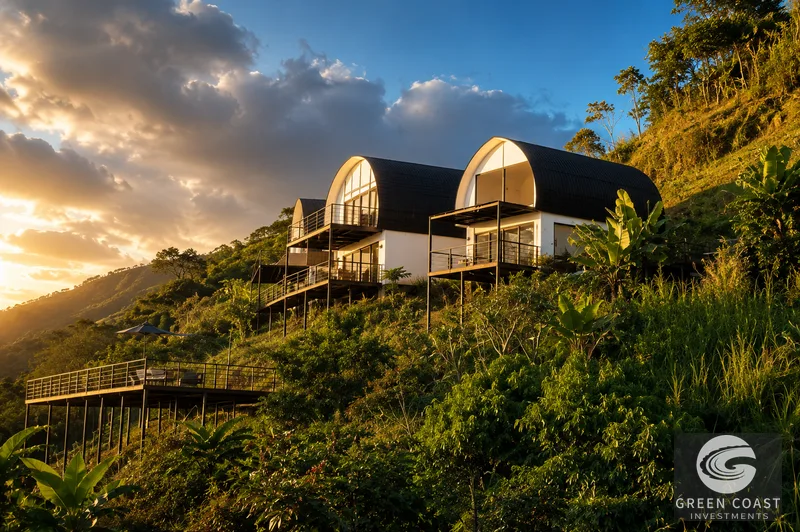 Atenas 4-Villa Ocean View Estate: 5-Acre Multi-Family Retreat with Pool — view 1, Concepcion, Atenas, Costa Rica