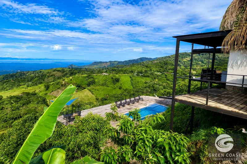 Atenas 4-Villa Ocean View Estate: 5-Acre Multi-Family Retreat with Pool — view 12, Concepcion, Atenas, Costa Rica
