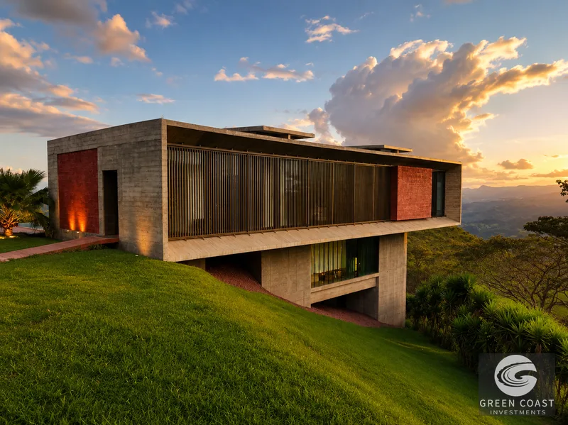 Atenas Luxury Estate: Contemporary 3BR Home & Boutique Retreat with Panoramic Central Valley Views — view 1, Escazú, Costa Rica