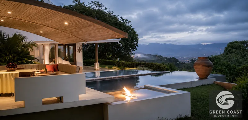 Atenas Luxury Estate: Contemporary 3BR Home & Boutique Retreat with Panoramic Central Valley Views — view 5, Escazú, Costa Rica