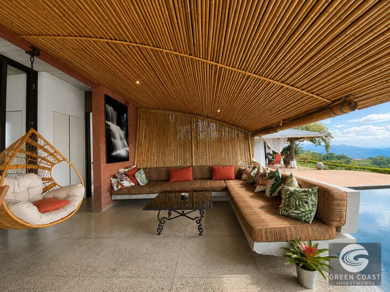 Atenas Luxury Estate: Contemporary 3BR Home & Boutique Retreat with Panoramic Central Valley Views — view 9, Escazú, Costa Rica