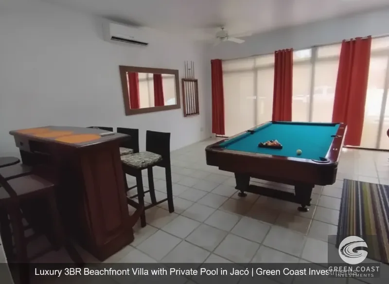 Luxury 3BR Beachfront Villa with Private Pool in Jacó | Green Coast Investments — view 8, Jacó, Garabito, Costa Rica