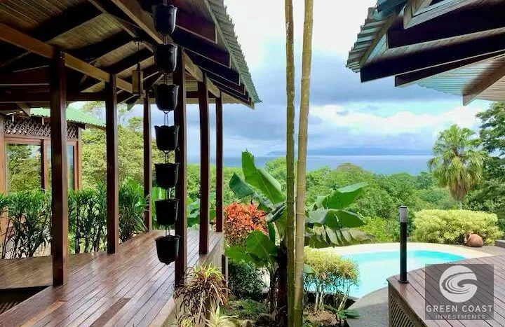 Pavones 5-Bed Ocean View Estate: Dual Bali-Style Luxury Homes Near the Surf — view 3, Pavones, Golfito, Costa Rica