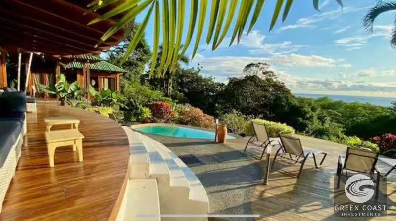 Pavones 5-Bed Ocean View Estate: Dual Bali-Style Luxury Homes Near the Surf — view 4, Pavones, Golfito, Costa Rica