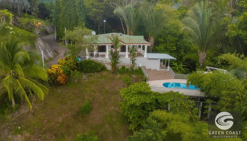 Pavones Ocean-View Surf Retreat with Pool & Expansion Potential — view 1, Pavones, Golfito, Costa Rica