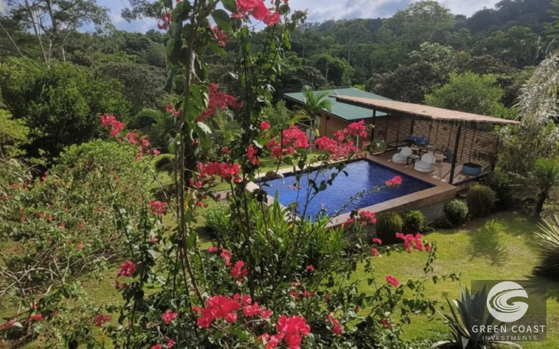 Modern 2-BR Furnished Home Near Pavones Surf with Solar Hot Water & Large Lot — view 13, Pavones, Golfito, Costa Rica