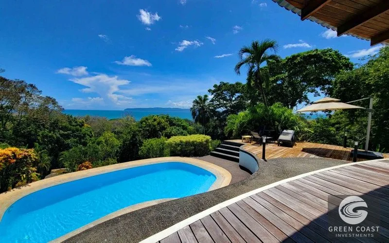 Pavones Dual-Villa Luxury Estate: 5-Acre Jungle Oasis with Panoramic Ocean Views & Pool — view 2, San José, Costa Rica