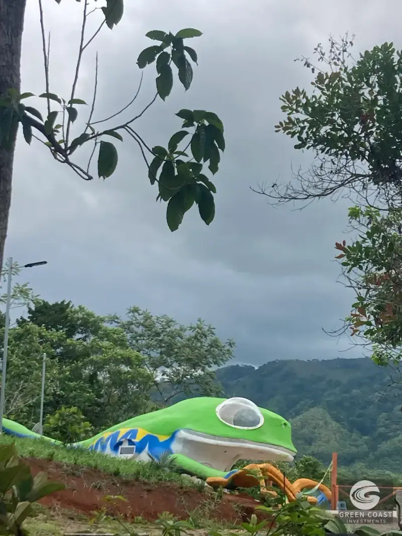 Whimsical Frog-Shaped Studio on 4 Hectares with River Access and Mountain Views in Parrita — view 10, Parrita, Parrita, Costa Rica