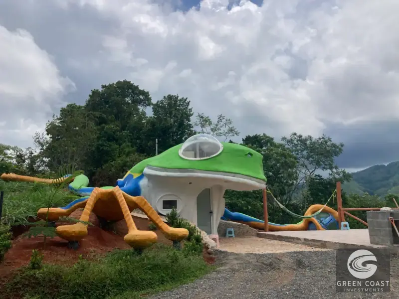 Whimsical Frog-Shaped Studio on 4 Hectares with River Access and Mountain Views in Parrita — view 13, Parrita, Parrita, Costa Rica