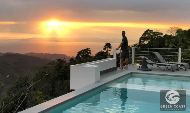 Modern Ocean-View Jungle Villa in Exclusive Bijagual Mountain Enclave — view 1, Jacó, Garabito, Costa Rica